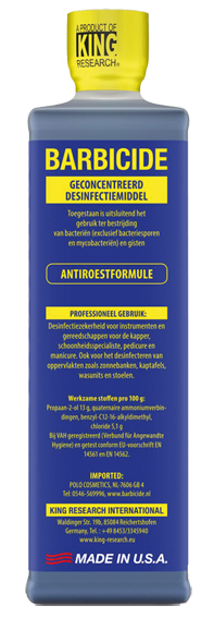 Barbicide Geconcentreerde Desinfectie 480ml.