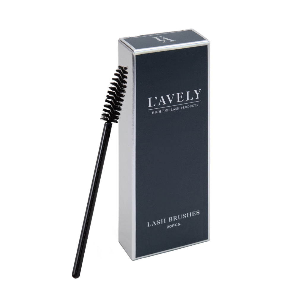 Zwarte wimperborsteltjes L&#039;Avely 20 stuks