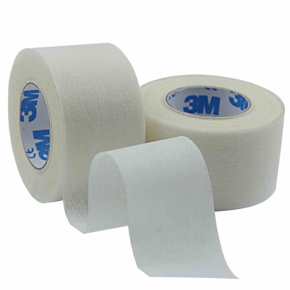 3M&trade; Micropore 2,5cmx9,1m wit - medical hypoallergene paper tape 