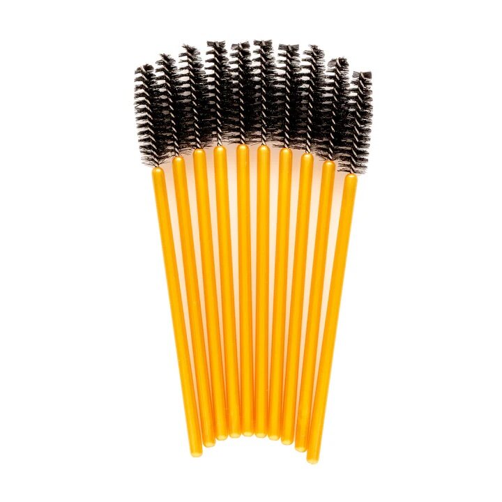 Zwart/gouden wimperborsteltjes  