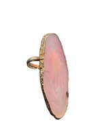 Glazen lijmsteen ring