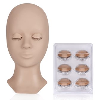 Mannequin Head With Removable Eyelids