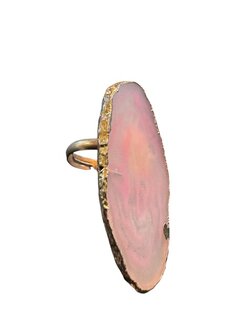 Glazen lijmsteen ring