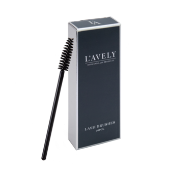Zwarte wimperborsteltjes L&#039;Avely 20 stuks