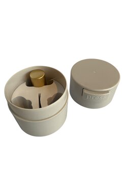 Luchtdichte lijmcontainer - beige/grijs