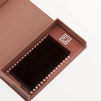 Amber Brown Lash Extensions &ndash; Koffie bruin CC krul - 0.07 - Flawless Lashes by Loreta