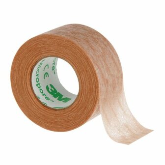 3M&trade; Micropore 2,5cmx9,1m beige - medical hypoallergene paper tape 