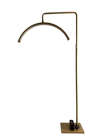 Half Moon Light mat goud met strass - staande LED lamp 