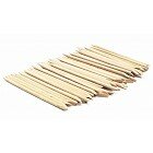 Houten Wax Spatels met Schuine Punt (100 stuks)