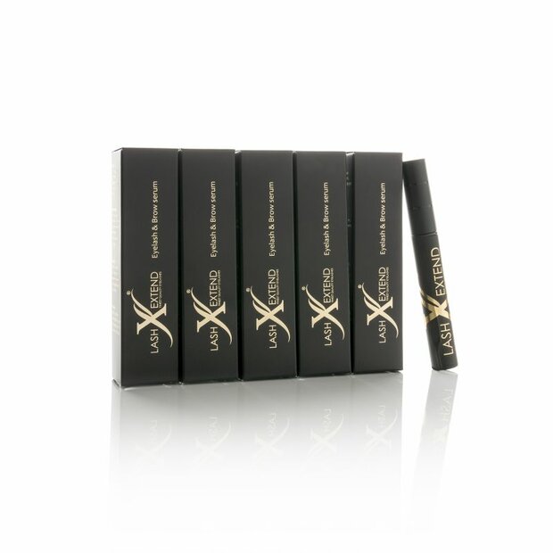 Lash eXtend wimper/wenkbrauw groei serum - 5 stuks