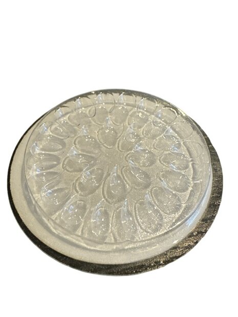 Disposable lijmcups met sticker - transparant - 5 stuks