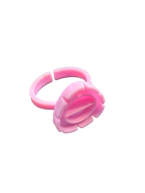 Lijmring met gleufjes, roze