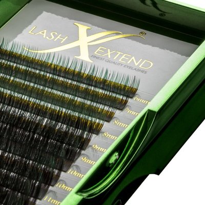 Ombre Lashes Green/Black