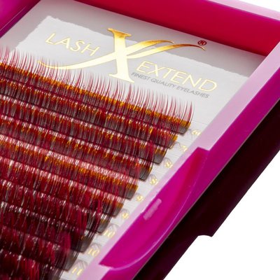 Ombre Lashes Red/Black