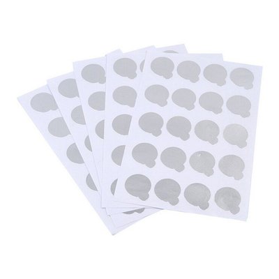 Lijm Stickers 100 stuks (alluminium)