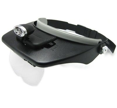 Hoofdband met vergrootglas